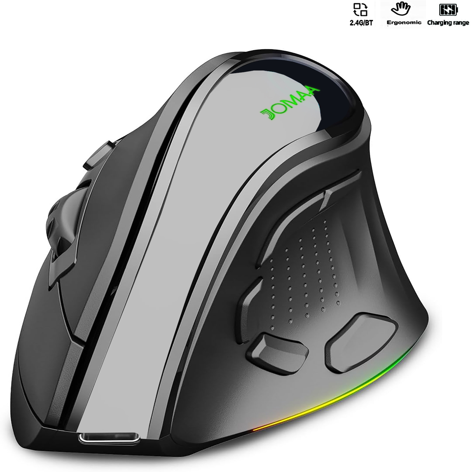 Ergonomic Mouse Vertical - 2.4G Dual Modes Ergonomic Vertical Wireless