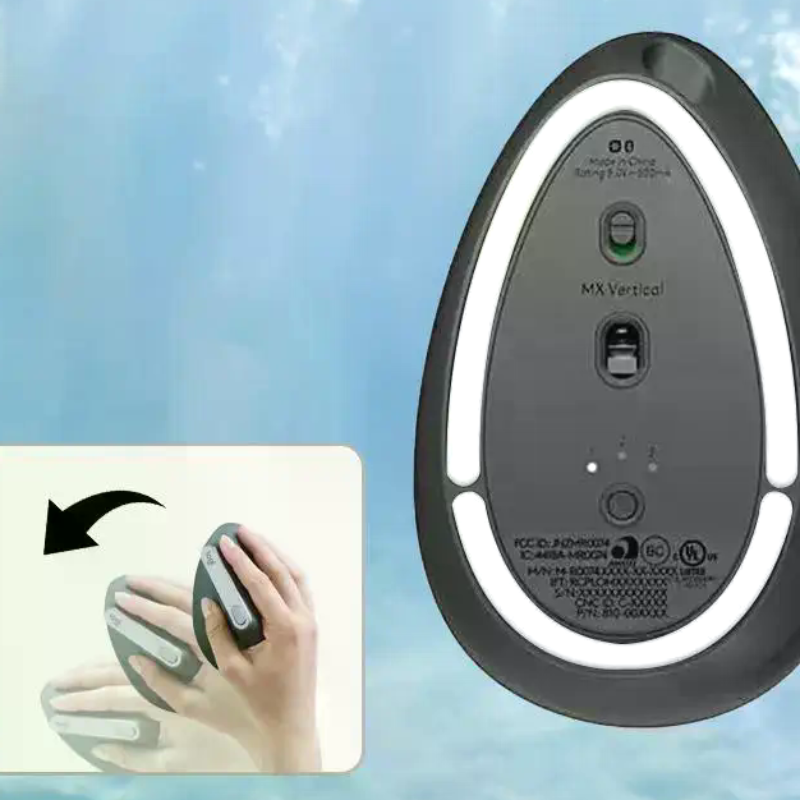 Ergonomic Mouse Vertical - Curved Edge Mouse Feet Pad Skates,