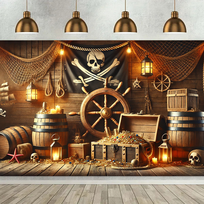 Office Tech Background - Pirate themed treasure room background, suitable